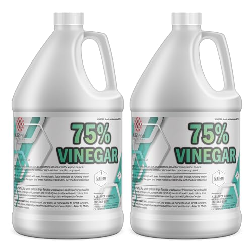 75% Vinegar - 2 Gallons - Powerful Cleaning and Disinfecting Agent for Industrial Use
