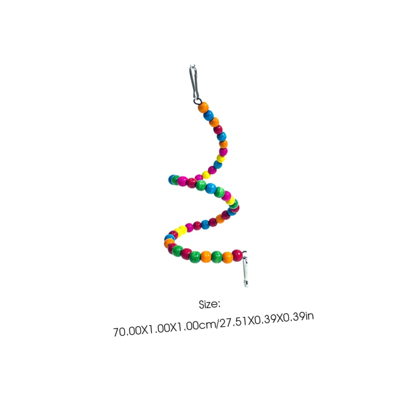 SUPVOX 3Pcs Bead Swing for Parakeets Cockatiels Durable Bird Accessories for Cage Chewing and Climbing Activity