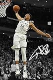 Basketball Superstar Giannis Antetokounmpo Signed Poster For Kids Fans Room Bedroom Wall Decor-Sports Star Posters Canvas Art Print Picture For Teen Boy Birthday Gifts