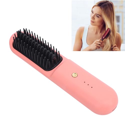 Cepillo alisador de cabello inalámbrico portátil miniatura 4