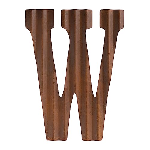 Image of COLLECTIVE HOME - 12" Metal Letters for Wall Decor, Corrugated Rusty Letters, Rustic Hanging Wall Decor, Monogram Hanging Farmhouse Decor, Alphabet Signs for Office Bedroom Living Room Kitchen (W)