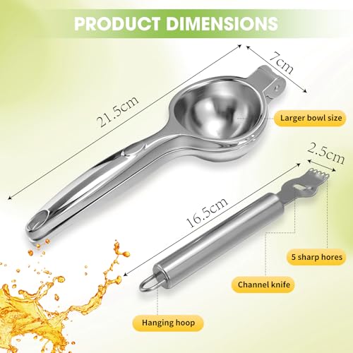 Vinato Spremiagrumi Manuale, Spremi Agrumi Manuale Spremi Limone Manuale Spremiagrumi Limone Lime Manuale Spremi Melograno Per Bar E Cucina, Spremiagrumi Per Cucina, Bar, Ristorante, 7 Cm - 3