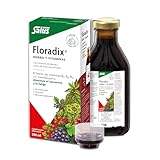 Salus - Floradix Suplemento de Hierro y Vitaminas, Botella de 250 ml, Reduce el Cansancio y la Fatiga, Ayuda en caso de Niveles Bajos de Hierro - Contiene Hierro Orgánico y Vitaminas B1,B2,B6,B12 y C
