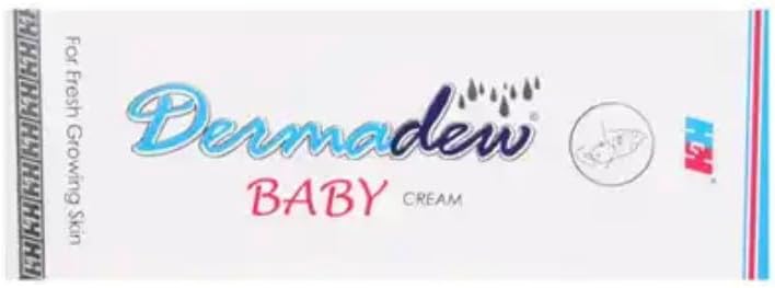 Dermadew Baby Cream 80 GM with Almond Oil, Aloe Vera, Turmeric Oil and Vitamin E for Moisturizing
