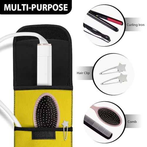 Estuche de viaje resistente al calor para planchas y rizadores miniatura 7