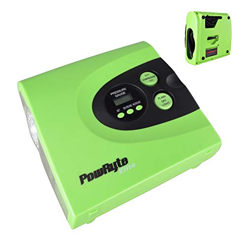 PowRyte 12V DC Digital Car Air Pump 150PSI with LED Light,LCD Display,Tire Inflator