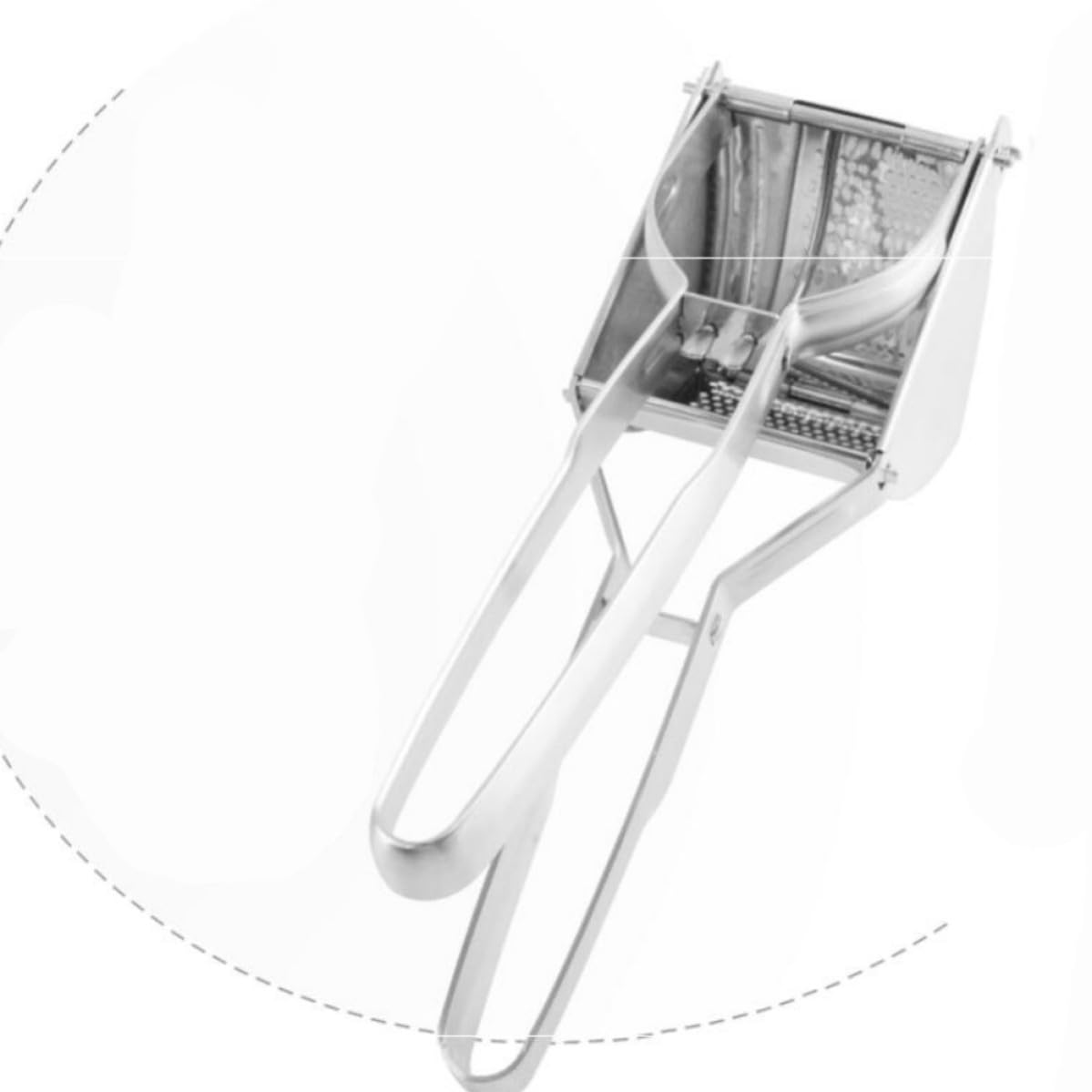 Uonlytech Schiacciapatate Manici Ergonomici in Acciaio Inossidabile Multifunzione Pressa Manuale Facile da Usare per Verdure e Frutta per Purè e Succo