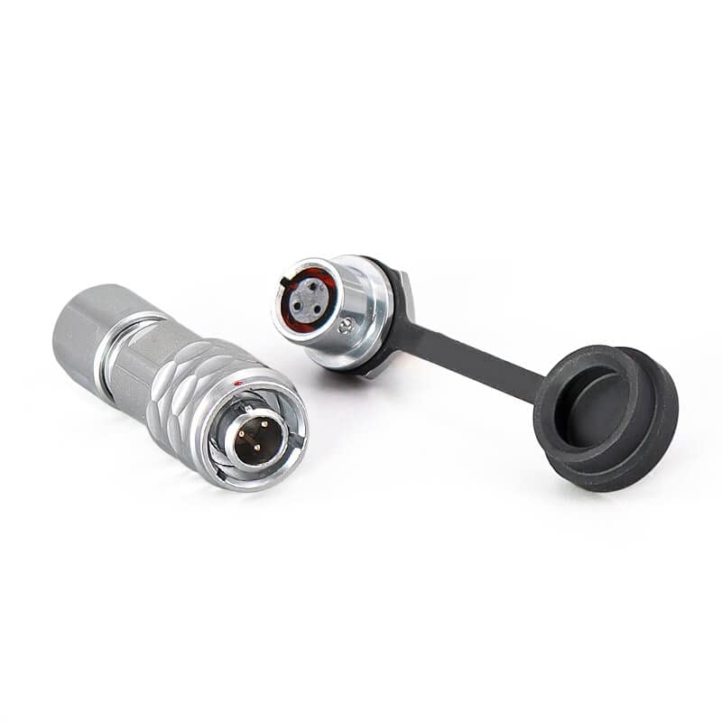 SF6 3 Pin Plug+Socket Metal Waterproof Aviation Circular Back-Mount Quick Industrial Push-Pull