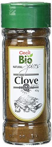 Cecil Bio - Clavo natural en polvo, bote de 40 g (pack...