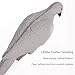 Bohezar Dove Decoy with Clip – Realistic Lifelike Pigeon Hunting Decoy and Bird Deterrent for Garden, Patio, Crops, and Outdoor Use (Gray)