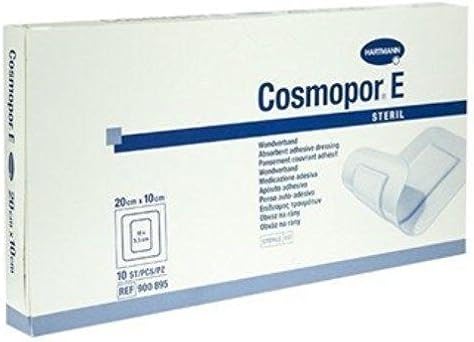 Cosmopor E Sterile Adhesive Wound Dressings 20cm x 10cm x 25 Surgical Cuts Burns, 20x10 cm (Pack of 25)