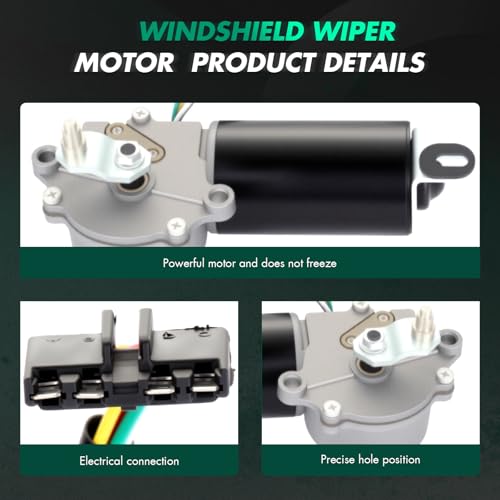 Image of SCITOO Front Windshield Wiper Motor Replacement fit for 1983 for Jeep for CJ5,Replaces OEM: AA185433,296245