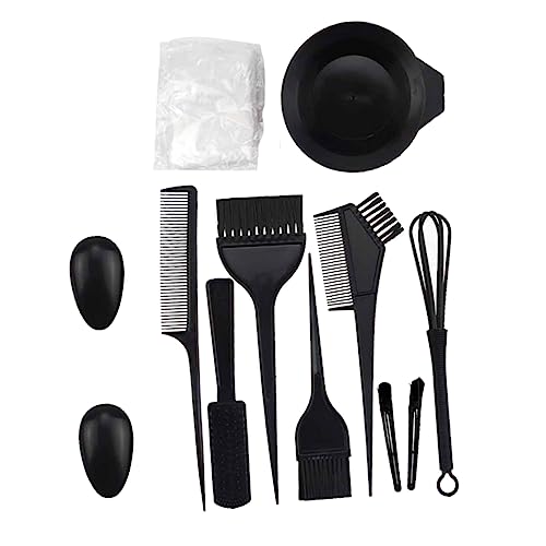 IWOWHERO Hair Applicator Brush Hair Coloring Kit 12pcs Supply Mixing Bowl Salon Dyeing Tools