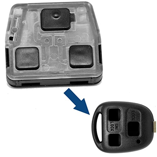 Télécommande de clé de voiture - 1 conteneur vide pour 3 boutons - Pour Toyota