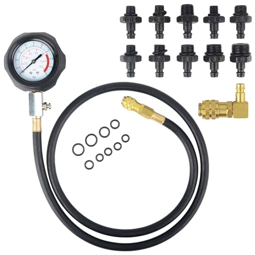 DAYUAN Öldruckprüfer Öldrucktester Set Öl-Meßgerät Öldruckmesser Werkzeug für VW Opel BMW FIAT