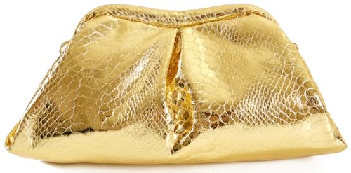 Image of Clutch Purses Cloud Shoulder Bags Evening Dumpling with Ruched Pouch Handbags | Ruched