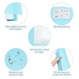 Aolkee A3 Folder, Paper Storage, A3 Art Folder with 40 Pocket Presentation Folder Plastic for Display, Certificate, Painting, Artwork (Blue) - Image 3