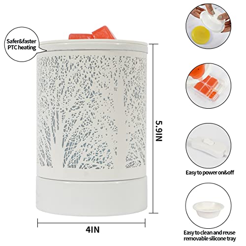 image for Enaroma Fragrance Wax Melts Warmer with 7 Colors LED Changing Light Cl