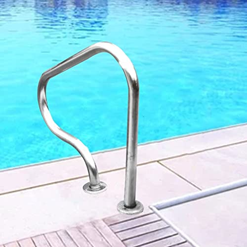 Barandilla para piscina de acero inoxidable 80x80 cm miniatura 1