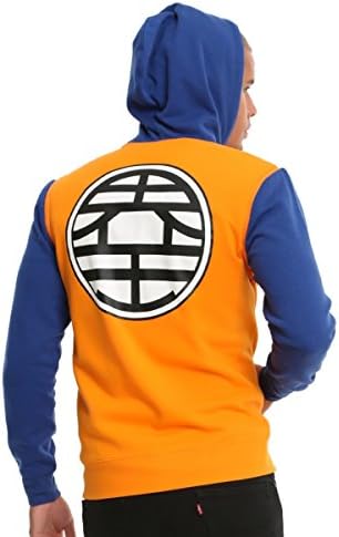 Dragon Ball Z Kame Symbol Contrast Zip-Off Hoodie