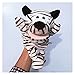 Fangzwl Marioneta Bonito Lindo Dibujos Animados Peluche Juguete hipopótamo Mariquita Lobo Jirafa cocodrilo estéreo Mano títere Contar Historias (Color : Tiger, Height : 32cm)