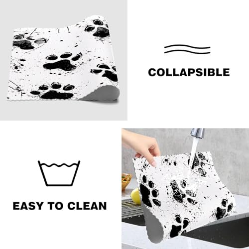 Sets de table patte de loup antidérapants 6 pièces 30x45 cm