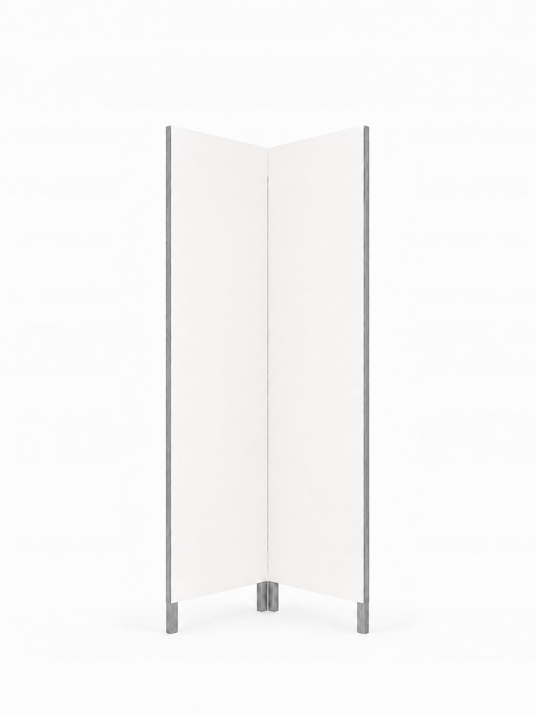 Paravent de pièce en bois blanc Scandi Chic Gris (J004) - Panneau 2