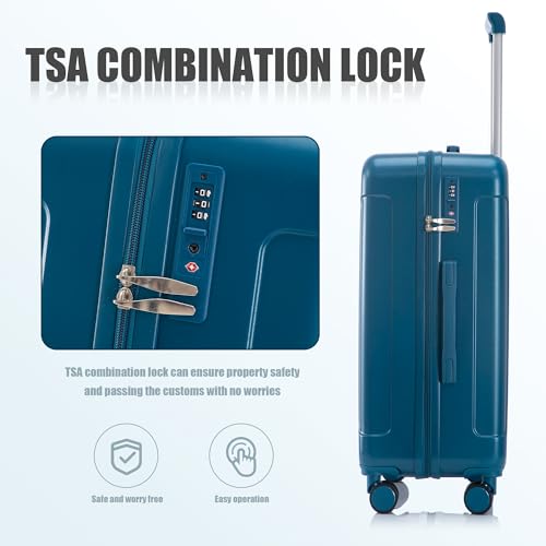 Image of Merax 3 pcs /set in ABS Spinner Wheel Luggage Set, Carry on Suitcase