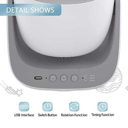 Star Projector Galaxy Light,Galaxy Projector for Bedroom Adults,Home Planetatium Night Light Projector for Kids Ceiling,Room Decor,Space Night Light with Solar System Constellation Moon(Orzorz)