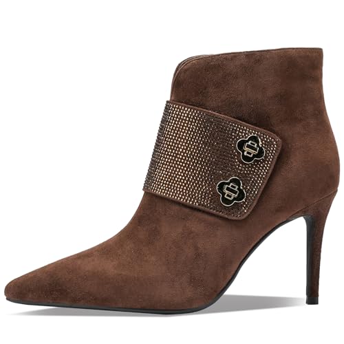 TDD Faux Suede High Heel Boots for Women Stiletto Botas Para Mujer Dress Comfortable Sexy Pointed toe Elegantes Formal Prom Wedding Comfort Extra Wide Ladies Party Bootis2