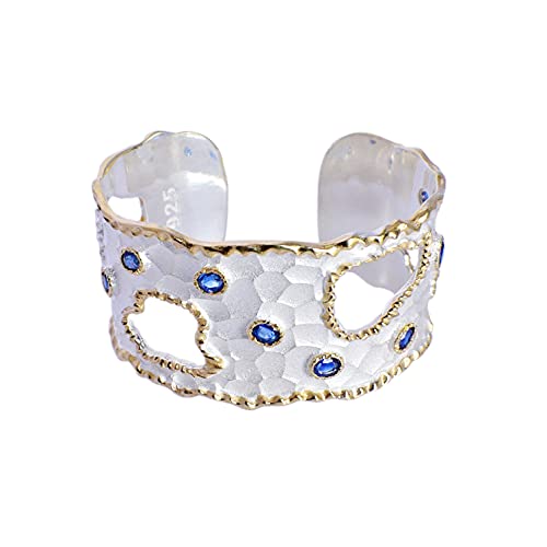 Bracelet en argent 925 et cyanite : un bijou fait main hypoallergénique qui dure