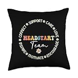 Cute Headstart Team Squad Appreciation Week back to school Throw Pillow
