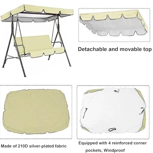 Housse de rechange pour balancelle résistante et imperméable