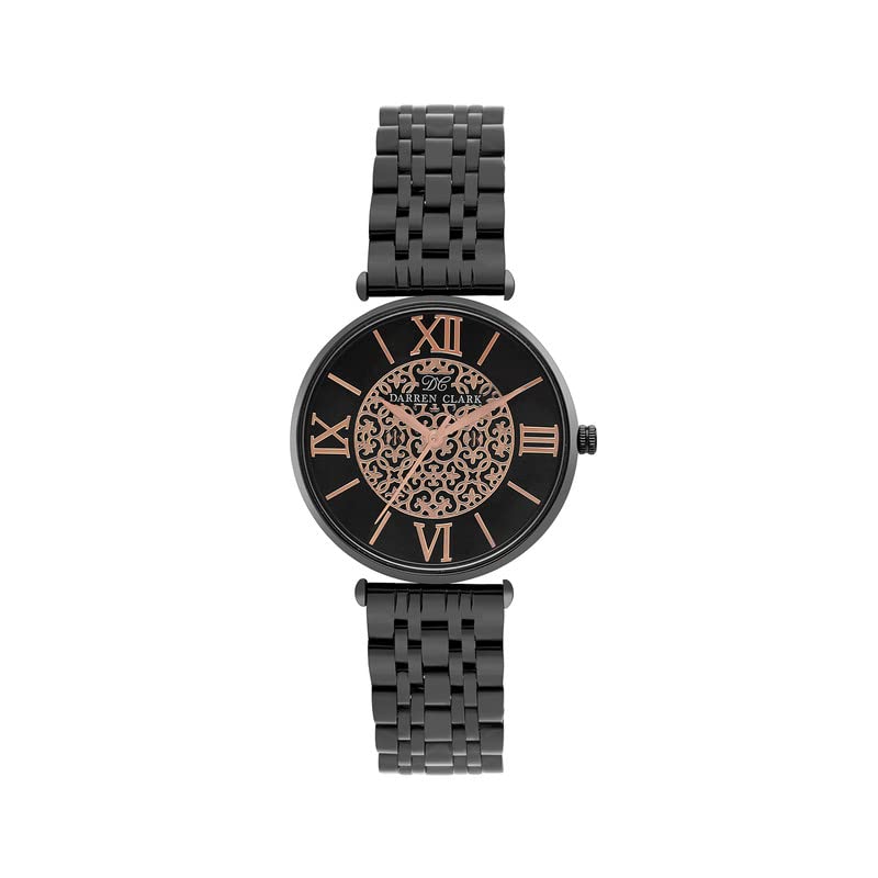 Darren Clark Black Dial Metal Straps Japness Quartz Premium Analog Watch for Women 2002F-M0404 (B0C33W5D7T) Amazon Price History, Amazon Price Tracker