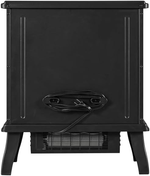 Miniatura 5 de Duraflame Duraflame - Calentador eléctrico de cuarzo infrarrojo para chimenea, color negro