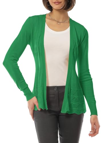Design by Olivia Women's Long Sleeve Crochet Knit...