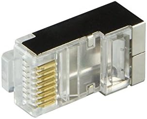 odedo RJ45 Crimp Connector CAT 6 Metal Shielded with Threading Aid and Kink Protection Sleeve Network Connector Crimp Connector (20 - Image 4