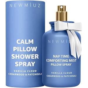 Nap Time Pillow Spray – Vanilla Cedarwood Essential Oils Natural – Fast Acting Aromatherapy Mist for Restful Sleep Relaxation Calming Stress Relief – Bedtime & Shower Spray Luxury Self Care Gift