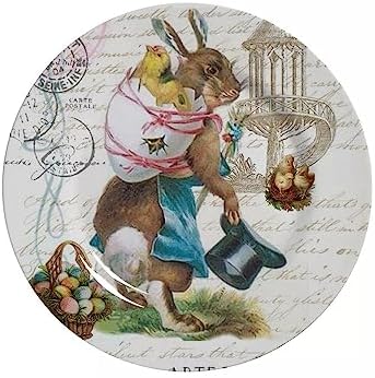 Prato Sobremesa Easter Vintage Pascoa Alleanza 6 un