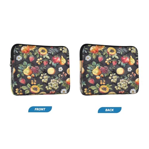 Funda para laptop de 13-14 pulgadas impermeable con diseño de frutas y flores miniatura 2