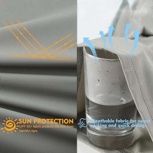 Riverruns Sun Protection Long Sleeve Shirts Rash Guard Shirts Ice-Cool Quick Dry Swim Shirt Fishing Sports2