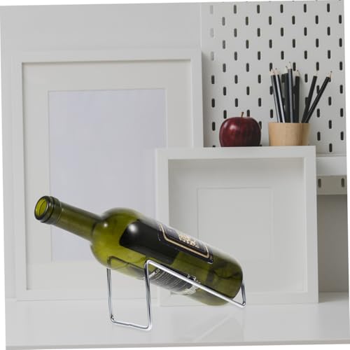 Soporte de hierro minimalista para botellas de vino x2 miniatura 5