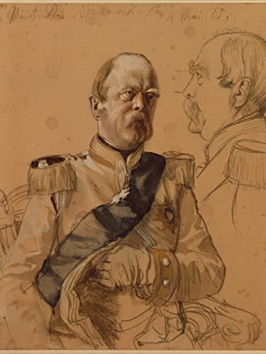 Tableau Otto Von Bismarck par Menzel | Toile 60x90cm pour salon