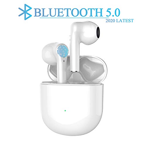 Wireless Earbuds Bluetooth 5.0 Headphones with 24H Fast Charging Case,3D Stereo Noise Cancelling