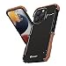 Produktbild qichenlu [Goldsandelholz & Alu Bumper Echt Holz Aluminium Rahmen kompatibel mit iPhone 13 Pro Max,Wood Metall Case Stoßfeste Hülle kompatibel mit iPhone 13 Pro Max