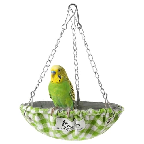 Alrhso Hanging Bird Bed for Parakeet Bird Bed for Cage Waterproof Birds Hammock Swing Nest Parakeet Beds Nest for Conures Budgies Lovebirds Canary Finch Small Parrots