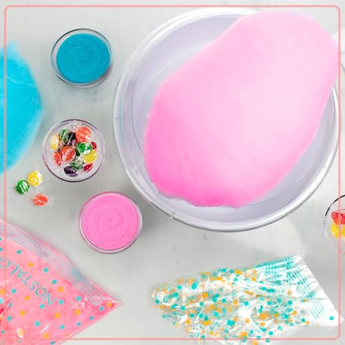 Nostalgia Cotton Candy Machine - Retro Cotton Candy Machine for Kids with 2 Reusable Cones, 1 Sugar Scoop, and 1 Extractor Head – Red - image 8