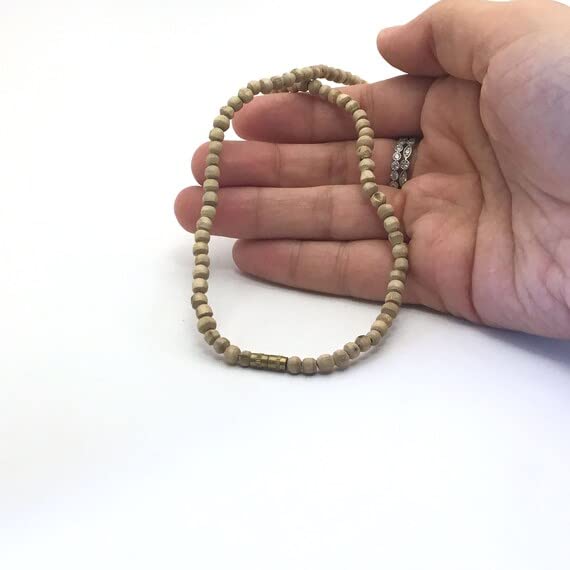 Image of ISKCON VRINDAVAN Original Tulsi Kanthi Mala - Unisex Adult Jaap Chanting Mala from Vrindavan Dham