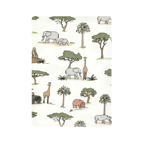 Luvable Friends Hudson Baby Flannel Burp Cloths 12pk, Jungle Safari2