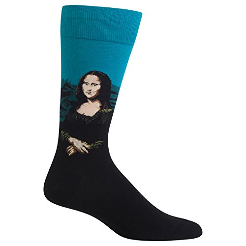 Hot Sox Men's Fun Famous Paintings Crew Socks-1 Pair Pack-Cool & Artistic Gifts
